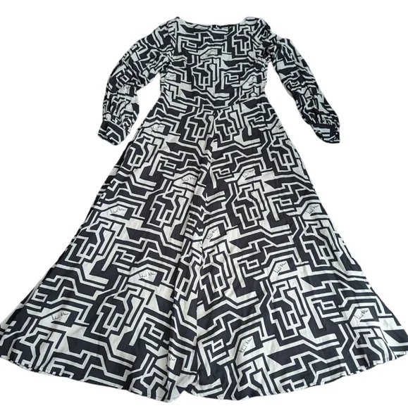 H&M SS2019 TRENDY RICHARD ALLAN DRESS BELL SHAPED SKIRT. - Picture 4 of 9